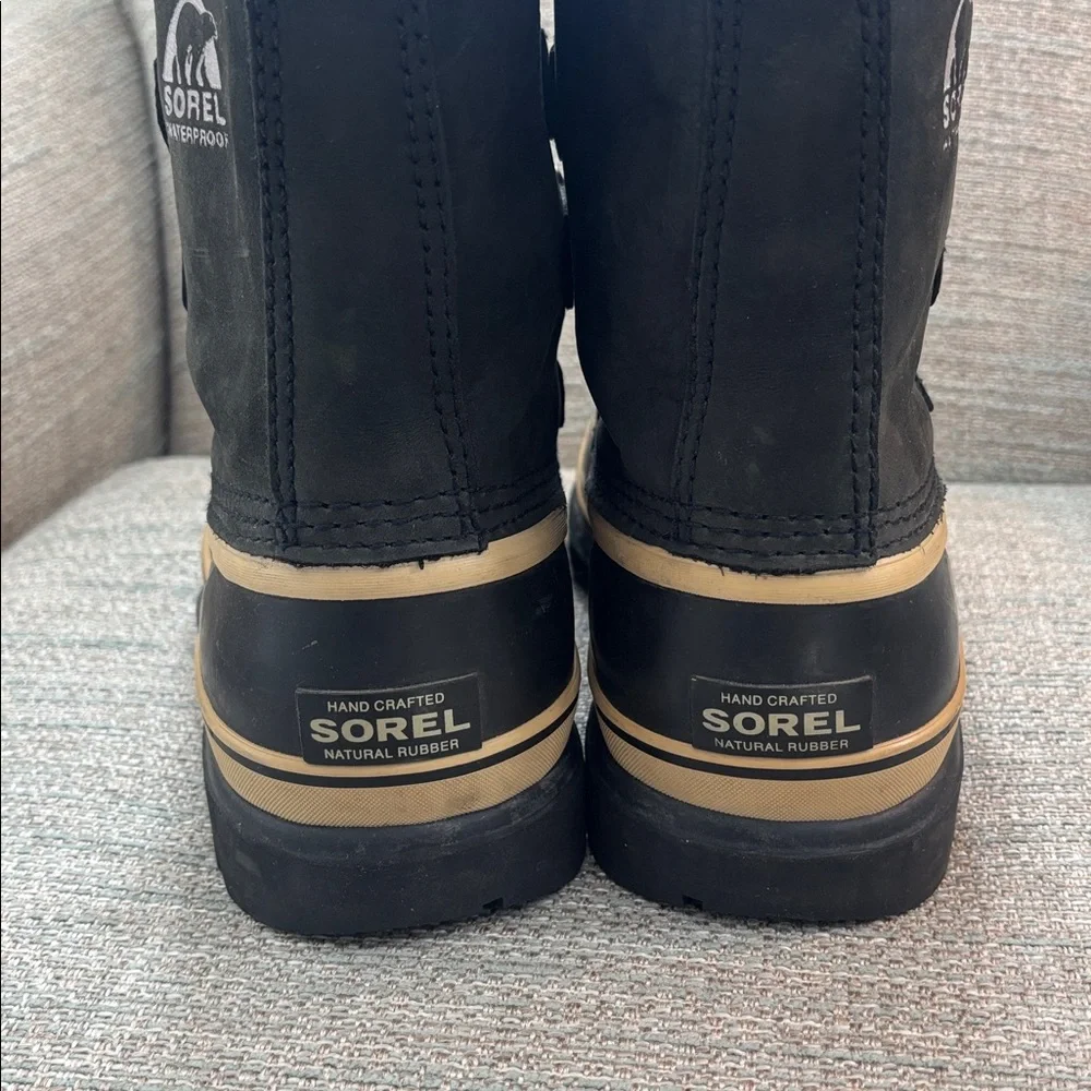 SOREL Black Caribou Waterproof Insulated Winter Boots Women’s‎ size 7